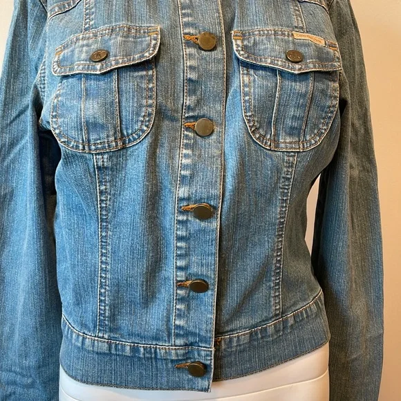Vintage Calvin Klein Denim Jacket Sz M - Picture 3 of 9